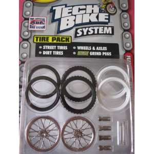 Tech Bike Accessories Tire Wheel Axle Package black/white Color Scheme 