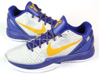 Nike Zoom Kobe VI6 X White/Del Sol Neutral Grey Concord ZK6 LA Lakers 
