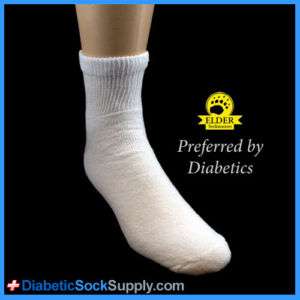 Mens Diabetic Quarter Socks   6 Pair L (Mens 9/12)  