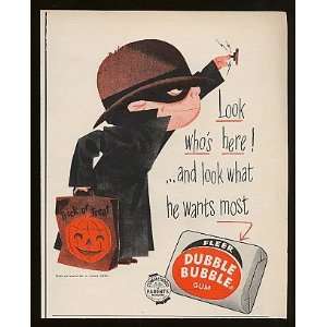   Fleer Dubble Bubble Gum Halloween Print Ad (12034)