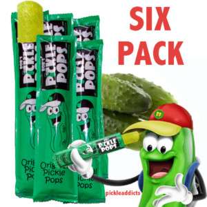 BOBS PICKLE POPS DILL PICKEL JUICE ICE POPSICLES 6 CT  