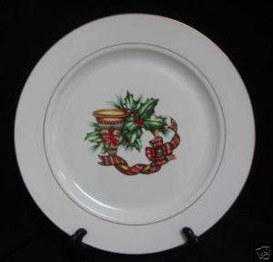 SONATA CHRISTMAS NOEL PORCELAIN DINNERWARE SALAD PLATE (s)  