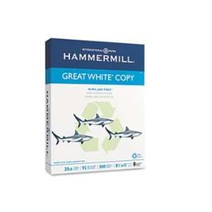  Hammermill 86700   Great White Recycled Copy Paper, 92 
