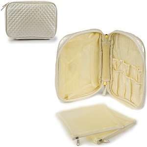  Jane Iredale Makeup Bag   Quilted Cream     Health 