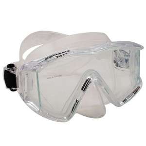 Scuba Diving Snorkeling Panoramic Side view Wide View Dive Mask, CLEAR 