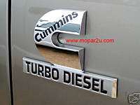 Cummins Diesel Emblem/Nameplate   Dodge Ram New/OEM  