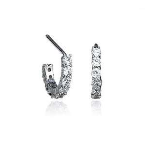  Crislu Half Hoop Earrings (0.6 cttw) CRISLU Jewelry