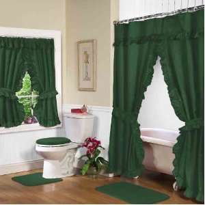   Hunter Swag Shower Curtain w. available window curtain