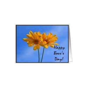  Happy Bosss Day yellow daisies Card Health & Personal 