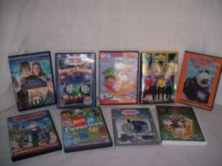 LOT of 9 Childrens DVDS   Disney,Thomas,Nick Jr,Wiggles  