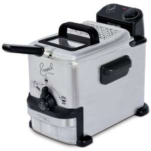   Deep Fryer with Integrated Oil Filtration System, Silver Kitchen