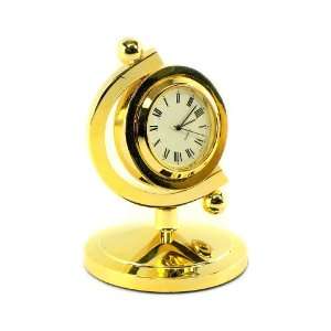    Solid Brass Carlisle Rotating Desktop Clock