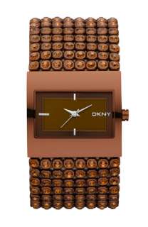 DKNY Mesh Crystal Bracelet Watch  