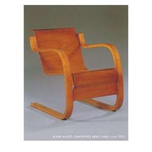  Alvar Aalto Arm Chair Giclee Poster Print, 24x32