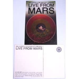 BEN HARPER Live From Mars STICKER POSTCARD