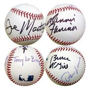   Tony LoBianco & Bruce McGill Autographed Baseball