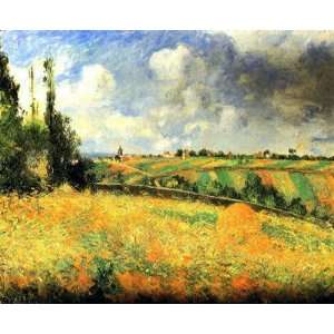   Painting Fields Camille Pissarro Hand Painted Art