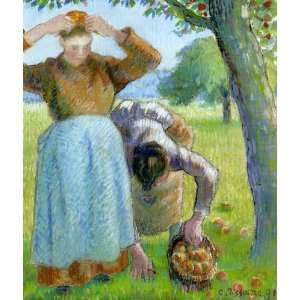   Apple Gatherers Camille Pissarro Hand Painted Art