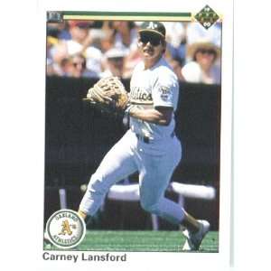  1990 Upper Deck #253 Carney Lansford   Oakland Athletics 