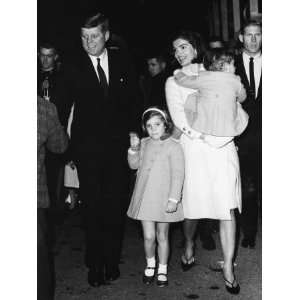 Kennedy, Caroline Kennedy, Jacqueline Kennedy Holding John F. Kennedy 