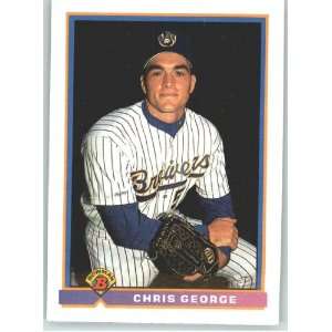  1991 Bowman #35 Chris George   Milwaukee Brewers (RC 