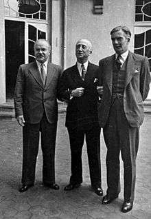 The Foreign Ministers Vyacheslav Molotov , James F. Byrnes and 