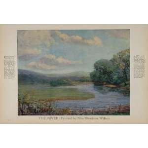   Print Lieutenant River Landscape Ellen L.A. Wilson   Original Print
