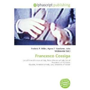  Francesco Cossiga (9786132663641) Books