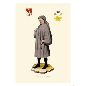 Geoffrey Chaucer Giclee Poster Print by H. Shaw, 24x32