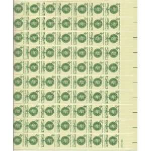 Giuseppe Garibaldi Full Sheet of 70 X 4 Cent Us Postage Stamps Scot 