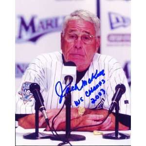  Jack McKeon WS Champs 2003 Autographed/Hand Signed8x10 