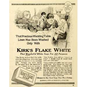  1919 Ad James S Kirk Chicago Wedding Table Flake White 