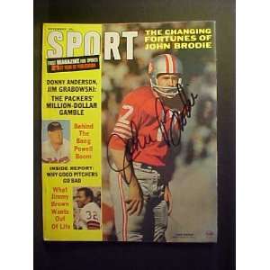 John Brodie San Francisco 49ers Autographed November 1966 Sport 