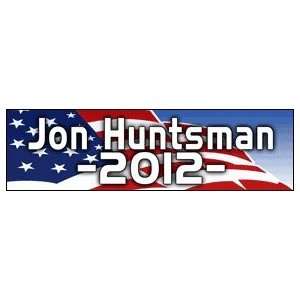 Jon Huntsman   2012 Presidential Election Stickers (Small 5 x 1.4 in.)