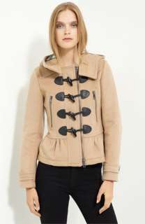 Burberry Brit Toggle Front Wool Jacket  