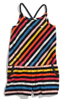 Juicy Couture Stripe Terry Romper (Little Girls)  