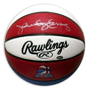 Julius Erving Autographed Basketball  Details Rawlings ABA 
