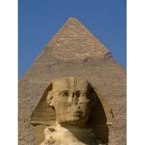 Sphinx and Khafre Pyramid, 4th Dynasty, Giza, Egypt Photographic 
