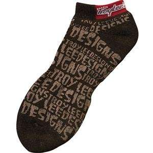    Troy Lee Designs Monster Low Cut Socks   8 10/Brown Automotive