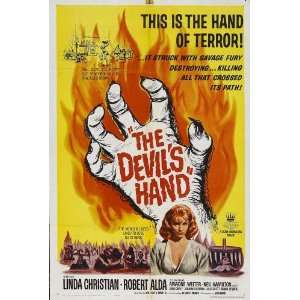  The Devils Hand Poster 27x40 Linda Christian Robert Alda 