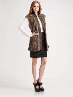 Cynthia Steffe   Sabine Faux Fur Vest    