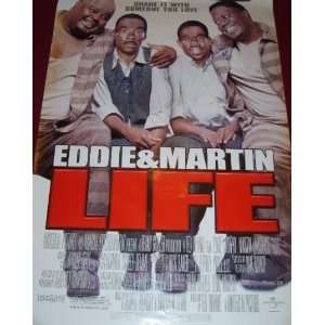 Eddie Murphy Martin Lawrence Life   Signed Autographed 27x40 Movie 