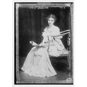 Mary Johnston,with magazine