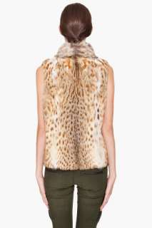 Haute Hippie Bobcat Fur Vest for women  