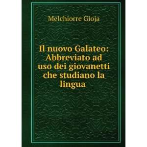   Studiano La Lingua Italiana (Italian Edition) Melchiorre Gioja Books