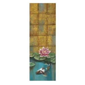  Golden Koi II Giclee Poster Print by Selina Werbelow, 8x24 