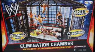 WWE ELIMINATION CHAMBER TOY WRESTLING RING ACTION PLAYSET  