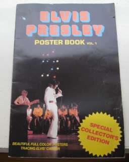 Elvis Presley Poster Book Vol 1 Collectors Edition 1977  