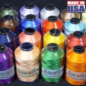 20 SUPER HUGE 5000m RAYON MACHINE EMBROIDERY THREAD LOT  