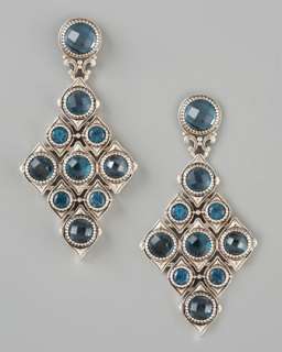 London Blue Topaz Cascade Earrings